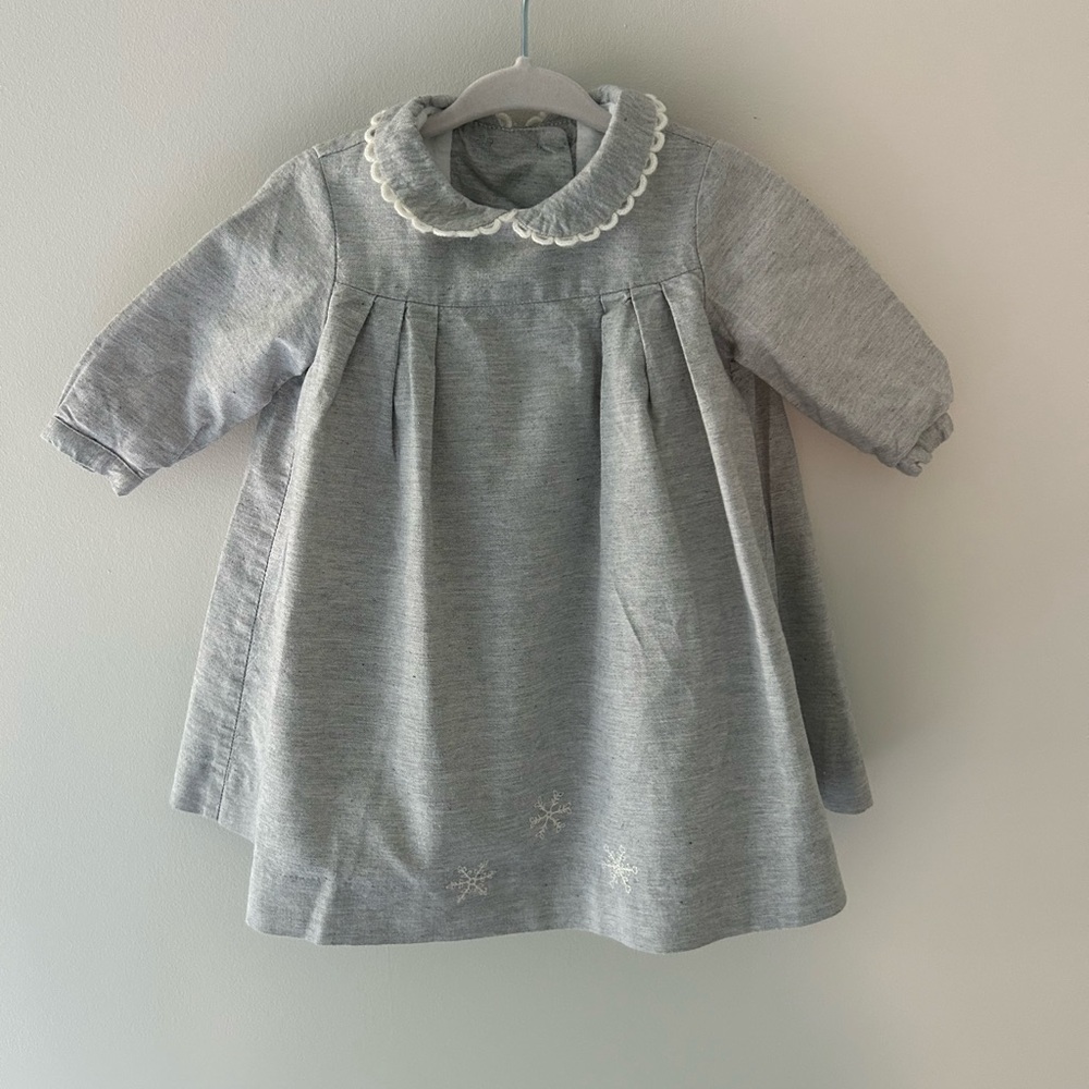 Jacadi baby girls winter cotton dress